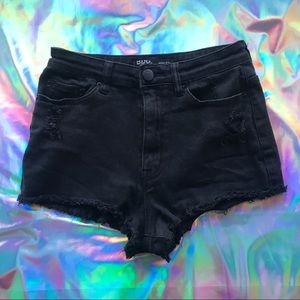 Black BDG High Waisted Shorts